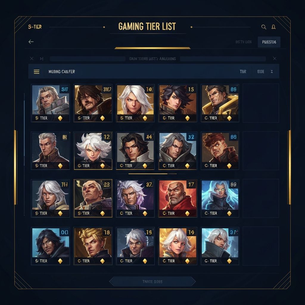 Tier lista bohaterów